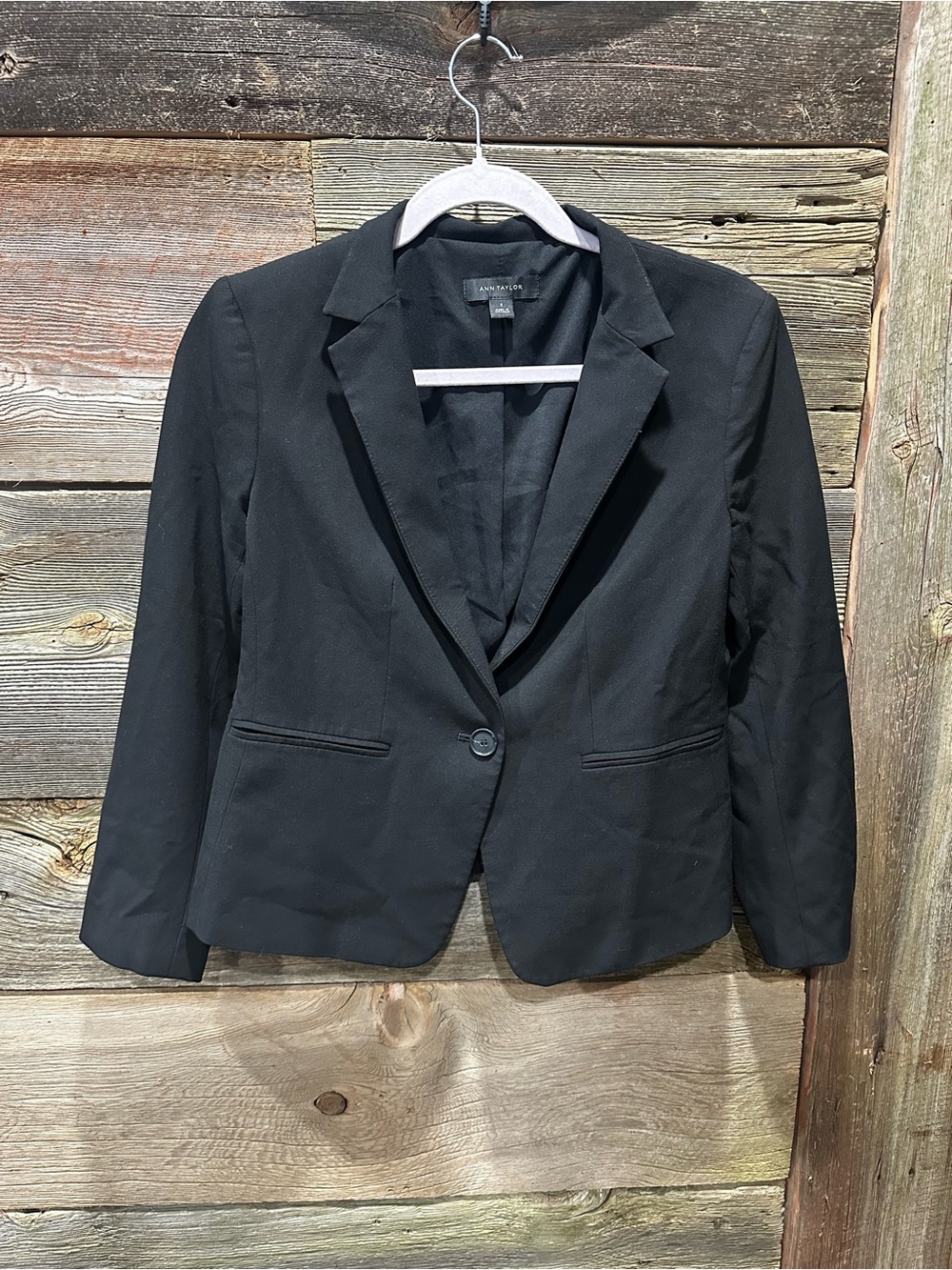 Ann Taylor Black Single-Button Blazer 2